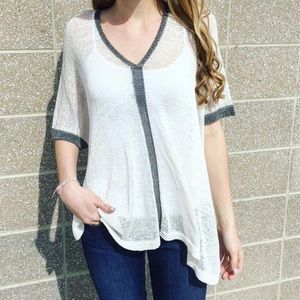 Kerisma short sleeve crochet top